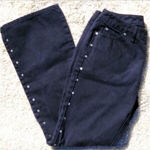 Michael Kors Studded Bootcut Black Jeans Size 6